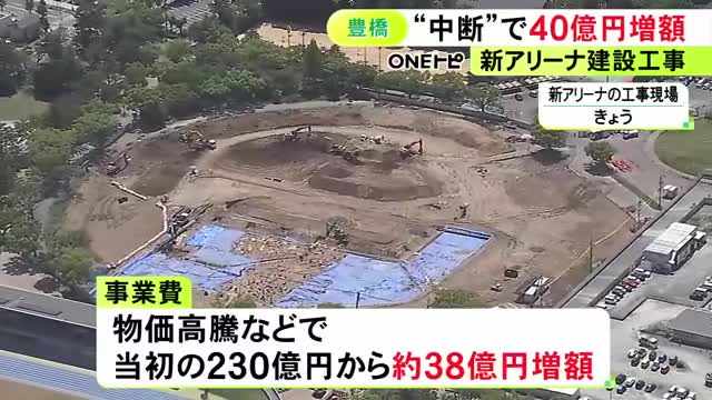 住民投票を経て再開…愛知県豊橋市の新アリーナ建設工事 一時中断等に伴う費用の増額は“40億円”に(東海テレビ)